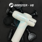 Перкусійний масажер Booster V6 білий Ударний масажний пістолет
